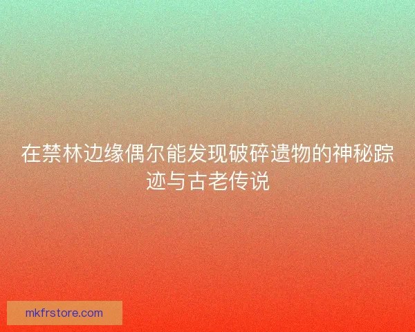 在禁林边缘偶尔能发现破碎遗物的神秘踪迹与古老传说